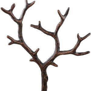 Metal Jewelry Tree Display Stand/Decor Piece Rustic Copper Finish
